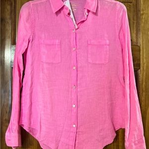 NEW Lilly Pulitzer Linen Blouse
